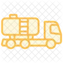 Free Oil Truck Duotone Line Icon Icon