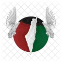 Palestine Free Palestine Flag Icon