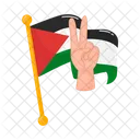 Freedom Flag Palestine Icon