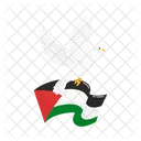 Freedom Flag Palestine Icon