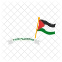 Freedom Flag Palestine Icon