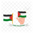 Freedom Flag Palestine Icon