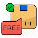 送料無料、無料貨物、無料配達 アイコン
