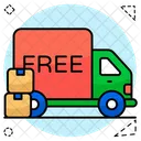 送料無料、無料貨物、無料配達 アイコン