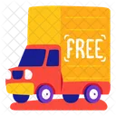 Free Shipping Truck Delivery Icon