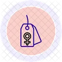 Free Tag Female Line Icon Icon