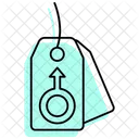 Free Tag Male Color Shadow Thinline Icon Icon