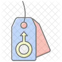 Free Tag Male Lineal Color Icon Icon