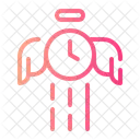 Free Time Wings Time And Date Icon
