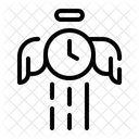 Free Time Wings Time And Date Icon