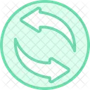 Free Transfer Arrow Duotone Line Icon Icon