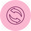 Free Transfer Arrow Pentaglow Icon
