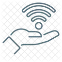 Hand Free Wi Fi Icon