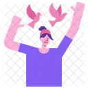 Freedom Liberty People Icon