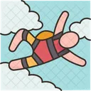 Freeflying Skydiving Freefall Icon