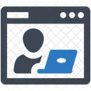 Freelance online work  Icon