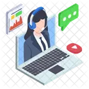 Online Contatos Comerciais Parceiros Ícone