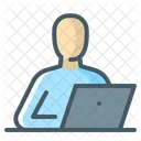 User Computer Freelancer Icon