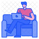 Freelancer Web Developer Freelancing Work Icon