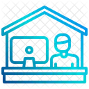 Work At Home Home House Icon