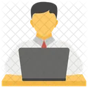 Freelancer Online Employee Internet User Icon
