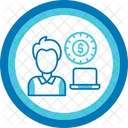 Freelancer Remote Working Freelance Icon