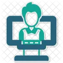 Freelancer Remote Working Freelance Independent Worker Contractor Self Employed Entrepreneur Job Work Icon