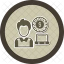 Freelancer Remote Working Freelance Icon