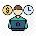 Freelancer Business Work From Home Icon