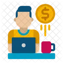 Freelancing Self Employee Freelancer Icon