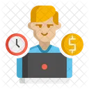 Freelancing Self Employee Freelancer Icon