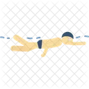 Freestyle Swim Swimmer Icon