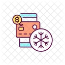 Freeze Credit Card  Icon