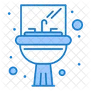 Fregadero Lavabo Espejo Icono