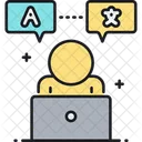 Freiberuflicher Ubersetzer Freelancer Konverter Icon