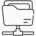 Ordner Teilen Symbol