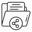 Ordner Freigeben Dokument Freigeben Dokument Symbol