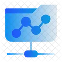 Ordner Netzwerk Link Dokument Teilen Symbol