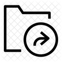 Ordner Teilen Symbol