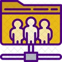 Ordner teilen  Symbol