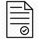 Freigegebene Datei Verifizierte Datei Dokument Symbol