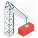 Crane Lifter Weight Lifter Container Lifter Icon
