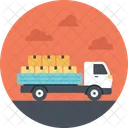 Storage Driving Truck Icon