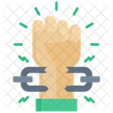 Freiheit Hand Kette Symbol