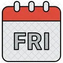 Freitag Wochenende Tag Icon