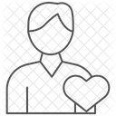 Freiwilligenkoordinator Thinline Symbol Symbol