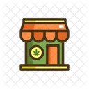 Freizeit-Cannabis-Laden  Symbol