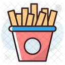 French Fries Potato Fries Fries Box Icon