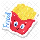 French Fries Hot Chips Potato Fries Icon