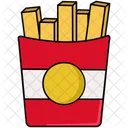 French Fries Junk Icon